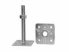 Pätka s voľnou doskou 80x80/M16x160mm nastaviteľná na priskrutkovanie - V.P.F.MEDIUM s.r.o. Stavebné a nábytkové kovanie