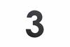 Číslo domové 3 75mm nalepovacie čierne - KD-príslušenstvo ostané | ***