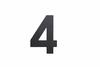 Číslo domové 4 75mm nalepovacie čierne - V.P.F.MEDIUM s.r.o. Stavebné a nábytkové kovanie