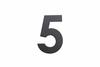 Číslo domové 5 75mm nalepovacie čierne - KD-príslušenstvo ostané | ***