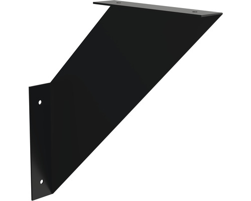 Konzola FLAT 200x200 čierna matná - V.P.F.MEDIUM s.r.o. Stavebné a nábytkové kovanie