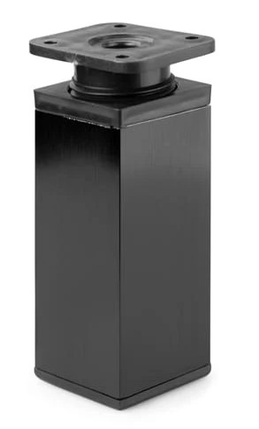 Noha nábytková DAK_27 40x40 60mm čierna AL - V.P.F.MEDIUM s.r.o. Stavebné a nábytkové kovanie