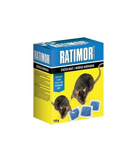 Návnada mäkká 150 g RATIMOR BRODIFACOUM  - V.P.F.MEDIUM s.r.o. Stavebné a nábytkové kovanie
