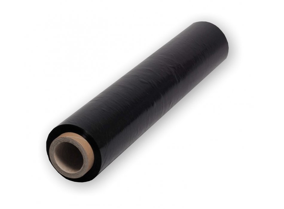 Stretch fólia šírka 500mm 23µm 1400g dutinka 200g 135m čierna - V.P.F.MEDIUM s.r.o. Stavebné a nábytkové kovanie