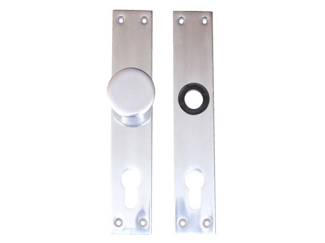 Štít s gombíkom 26087 V/90 Al /pár - V.P.F.MEDIUM s.r.o. Stavebné a nábytkové kovanie