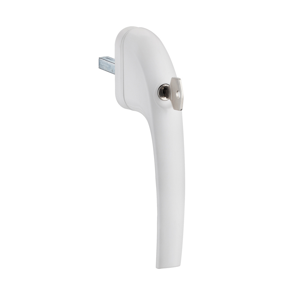 Klučka na plastové okná uzamykateľná RHW 091 biela - V.P.F.MEDIUM s.r.o. Stavebné a nábytkové kovanie