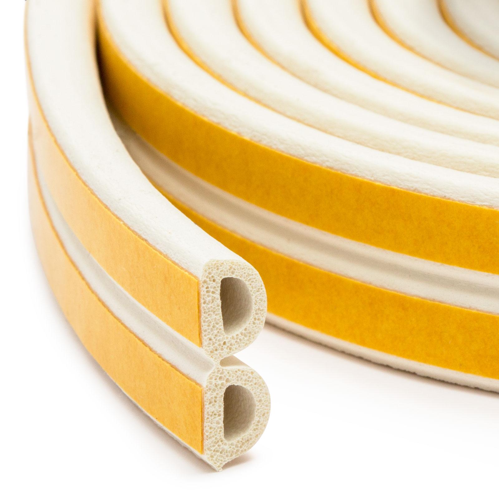 Tesnenie samolepiace 9x7,5mm "D" biele /100m bal - V.P.F.MEDIUM s.r.o. Stavebné a nábytkové kovanie