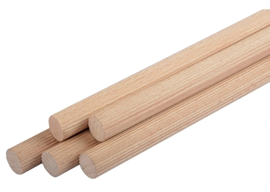 Tyč D-16mm/1m buk vrúbkovaná - V.P.F.MEDIUM s.r.o. Stavebné a nábytkové kovanie