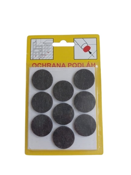 Ochrana filcová D-26mm 109 čierna - V.P.F.MEDIUM s.r.o. Stavebné a nábytkové kovanie