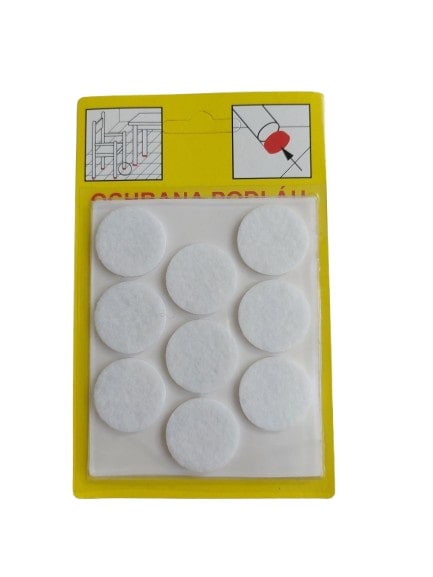 Ochrana filcová D-26mm 109 biela - Kov.náb.-príslušenstvo | ***