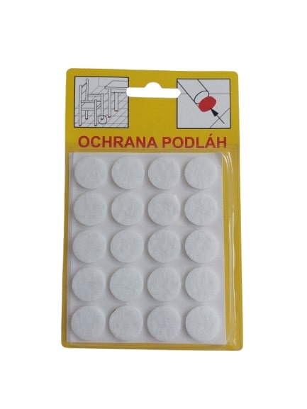 Ochrana filcová D-16mm 102 biela - Kov.náb.-príslušenstvo | ***