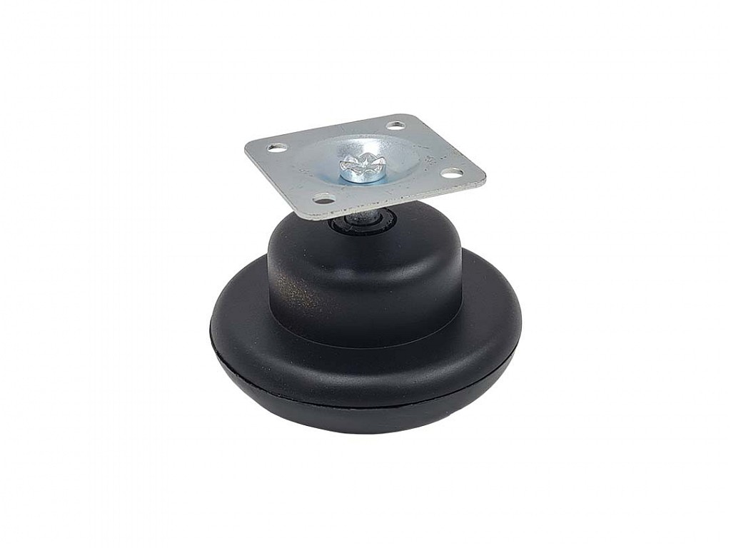 Klzák s platničkou 65 mm čierny - V.P.F.MEDIUM s.r.o. Stavebné a nábytkové kovanie