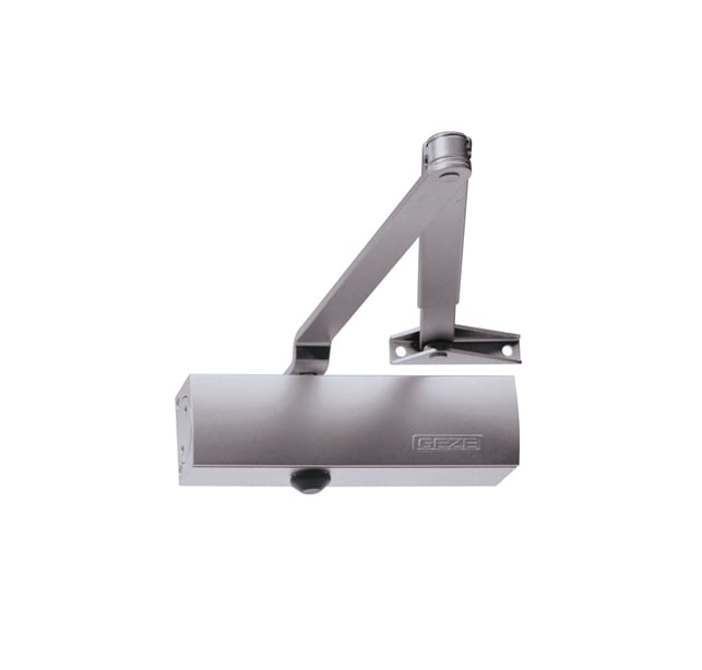 Samozatvárač Geze TS1500 s ramenom strieborný - V.P.F.MEDIUM s.r.o. Stavebné a nábytkové kovanie