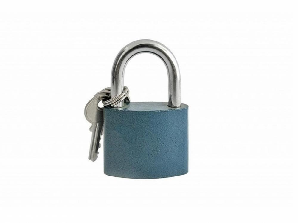 Zámok vis.  Blossom 52mm modrý 3 kľ. - V.P.F.MEDIUM s.r.o. Stavebné a nábytkové kovanie