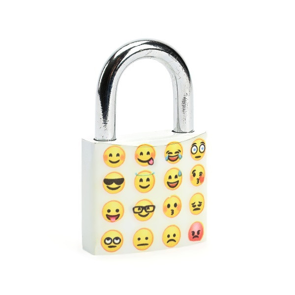 Zámok visiaci 38mm Emoji 3kľ. - V.P.F.MEDIUM s.r.o. Stavebné a nábytkové kovanie