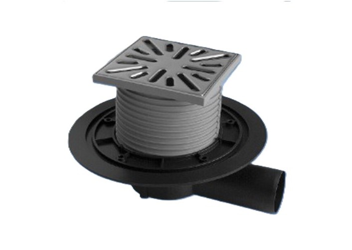 Vpust podlahový bočný PVBU DN Ner - V.P.F.MEDIUM s.r.o. Stavebné a nábytkové kovanie