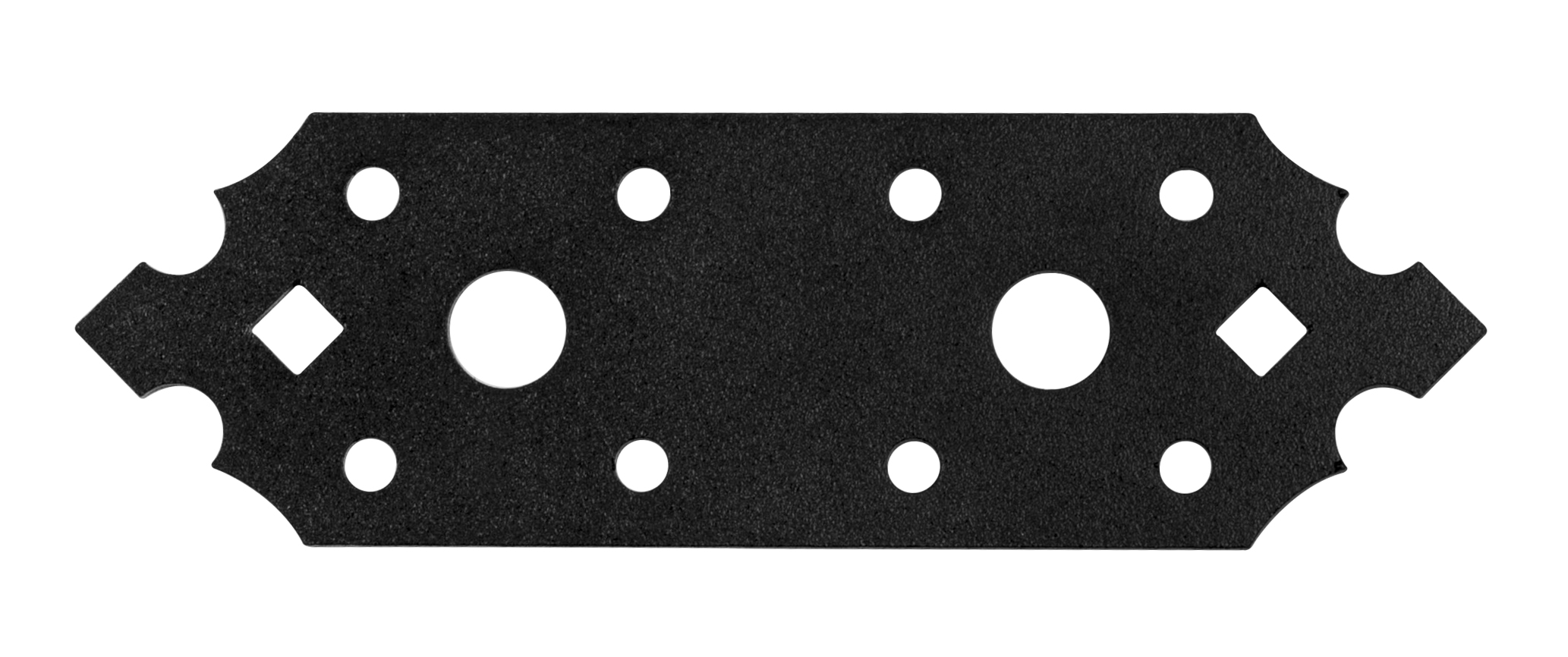 Doska spojovacia ozdobná 130x40x2,5mm čierna matná - Spojovacie dosky | ***