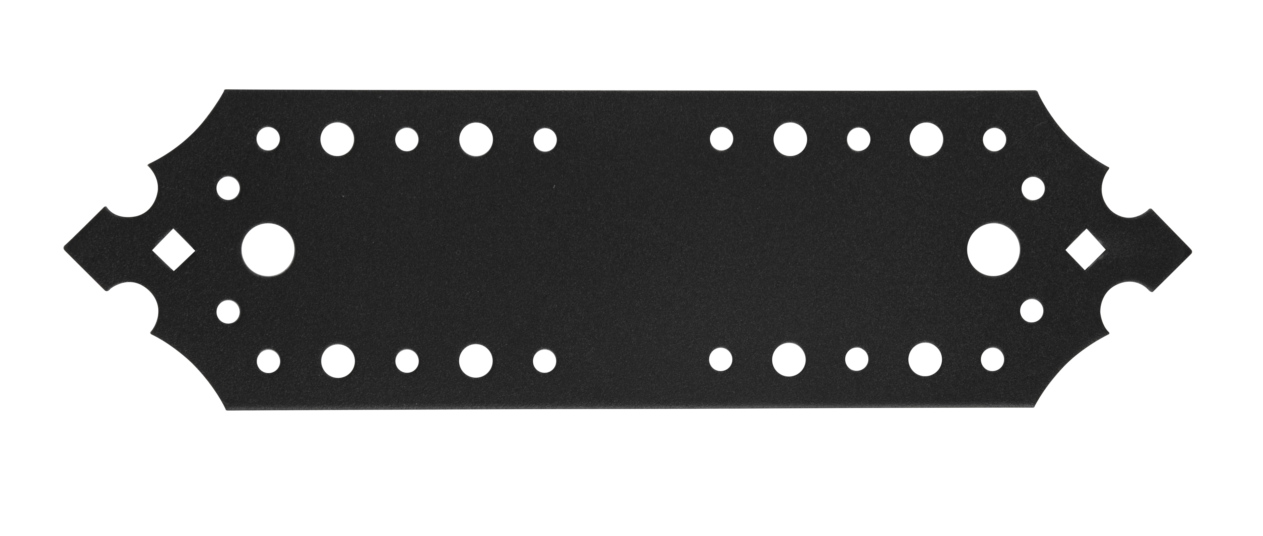 Doska spojovacia ozdobná 230x65x2,5mm čierna matná - V.P.F.MEDIUM s.r.o. Stavebné a nábytkové kovanie