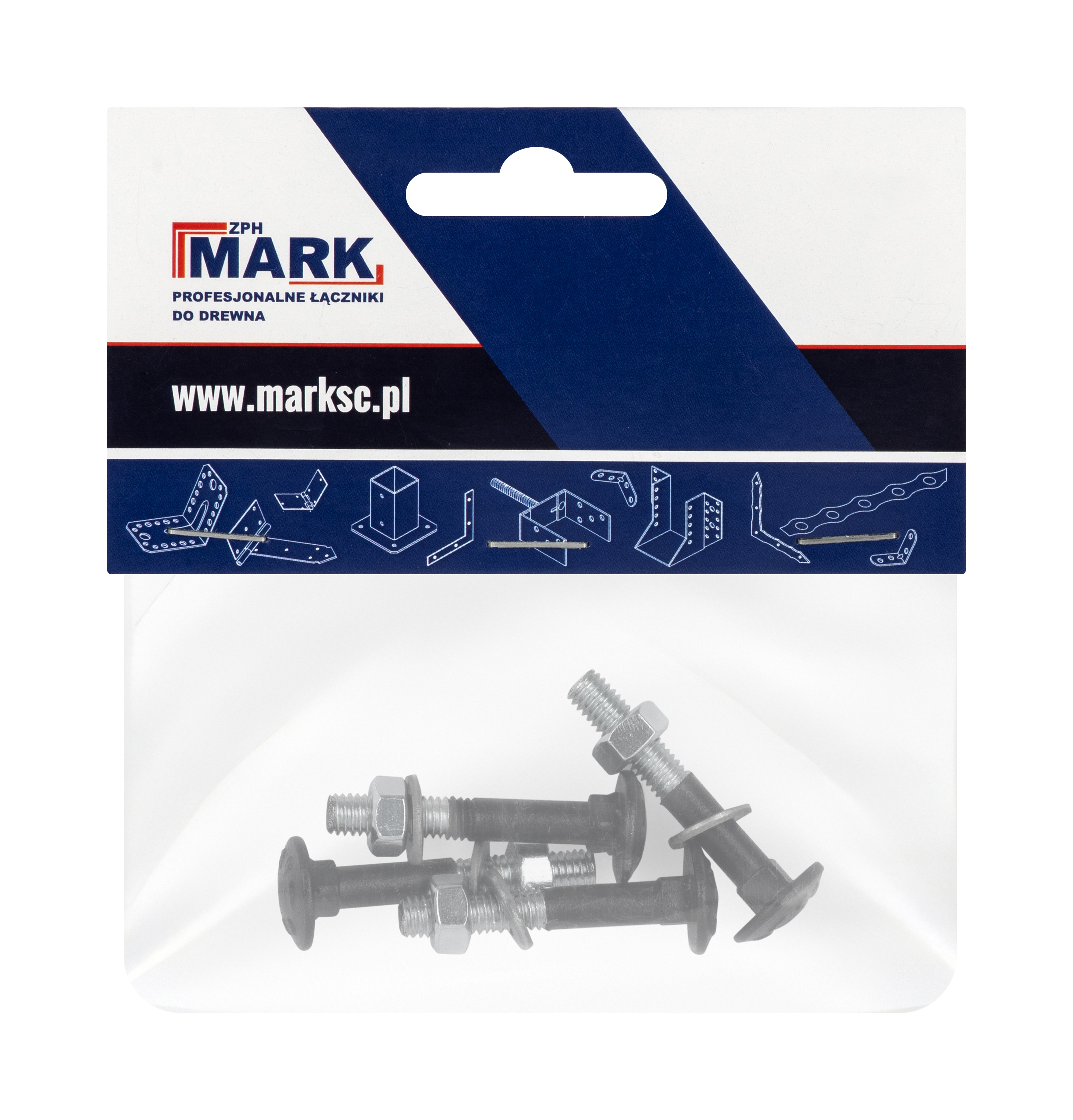 Skrutka ozdobná vratová s polguľatou hlavou M6x40mm čierna matná/bal.4 ks blister - V.P.F.MEDIUM s.r.o. Stavebné a nábytkové kovanie