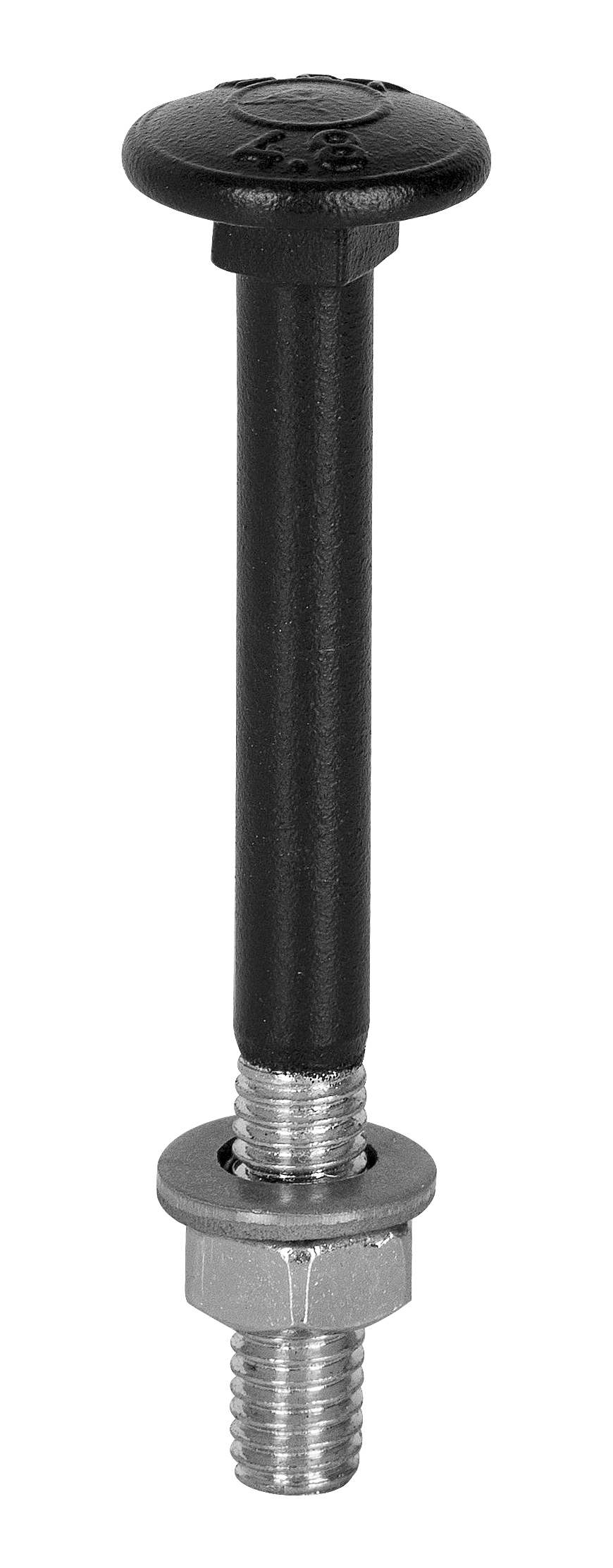 Skrutka ozdobná vratová s polguľatou hlavou M6x60mm čierna matná/bal. 4 ks blister - V.P.F.MEDIUM s.r.o. Stavebné a nábytkové kovanie