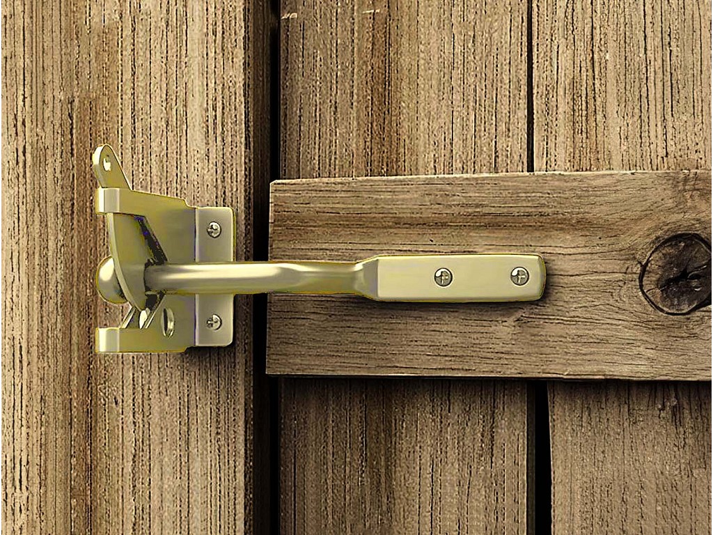 Záskočka bránková 50x52mm žltý zinok - V.P.F.MEDIUM s.r.o. Stavebné a nábytkové kovanie