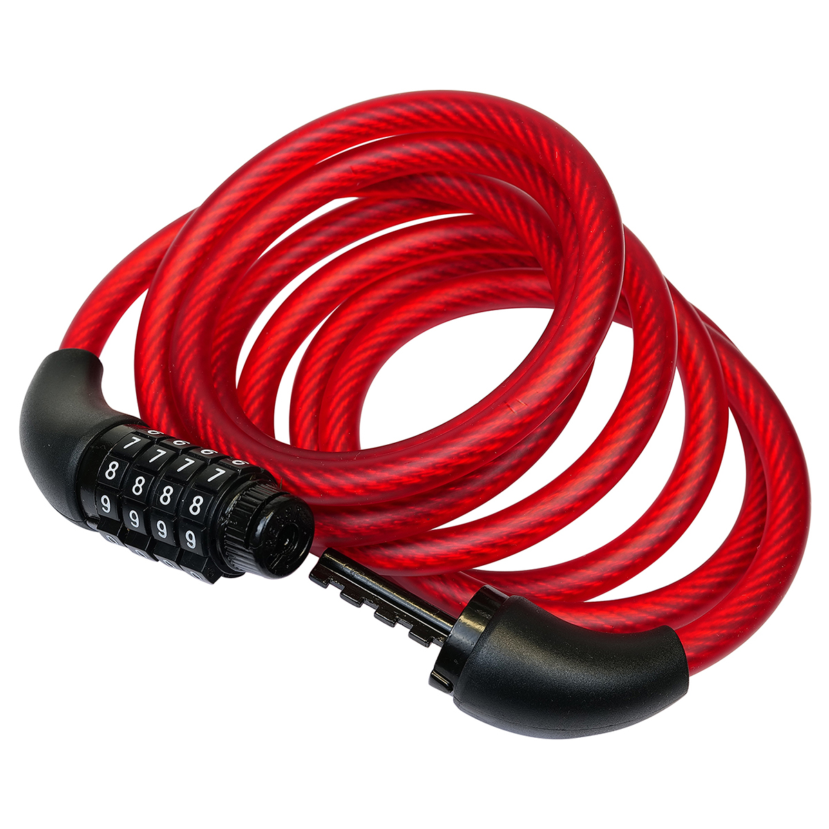 Zámok lankový kódovací RL567 8x1800mm červený - V.P.F.MEDIUM s.r.o. Stavebné a nábytkové kovanie