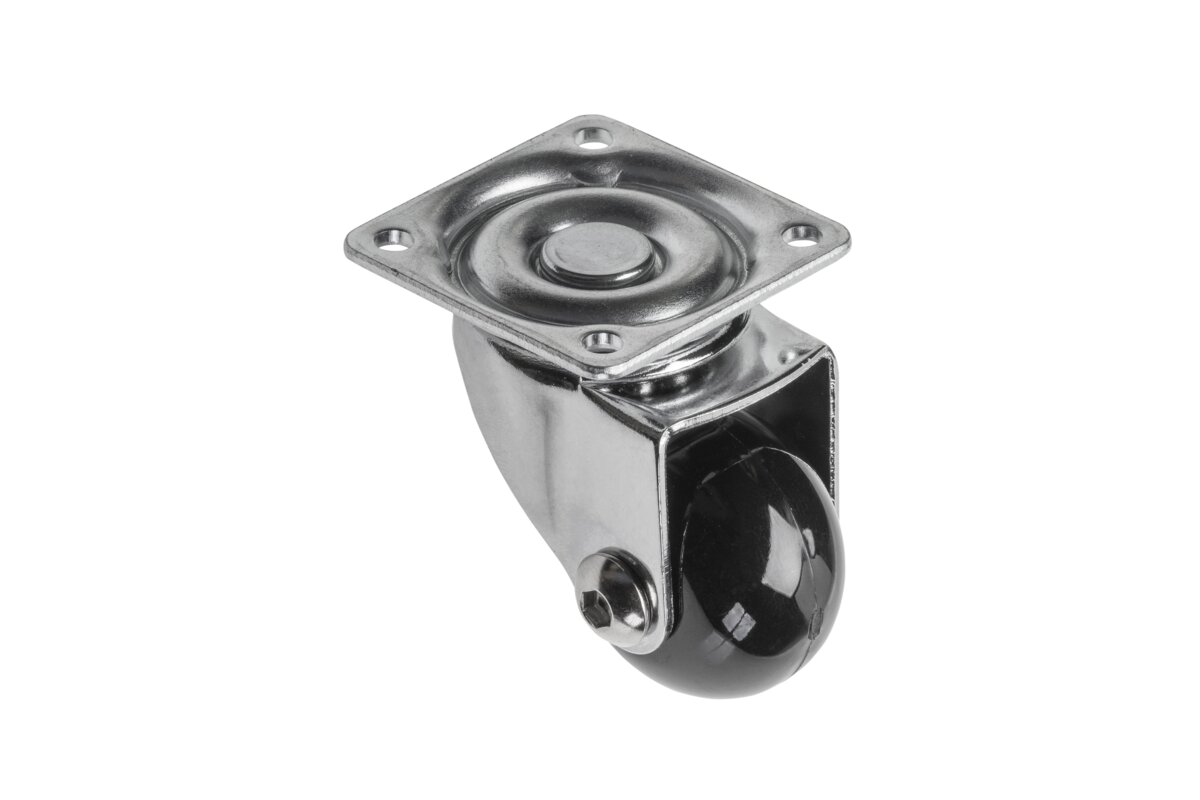 Koliesko nábytkové Brazilia 35mm otočné čierne - V.P.F.MEDIUM s.r.o. Stavebné a nábytkové kovanie